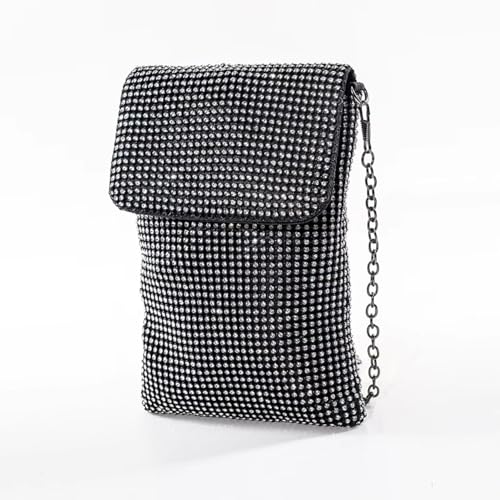 Image of Women's Crossbody Evening Bag Glitter Rhinestone Purse Sparkly Small Handbag