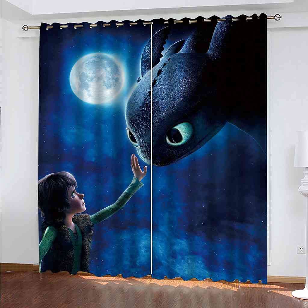 Rideau occultant bleu étoilé pour illuminer et isoler la chambre d'enfants