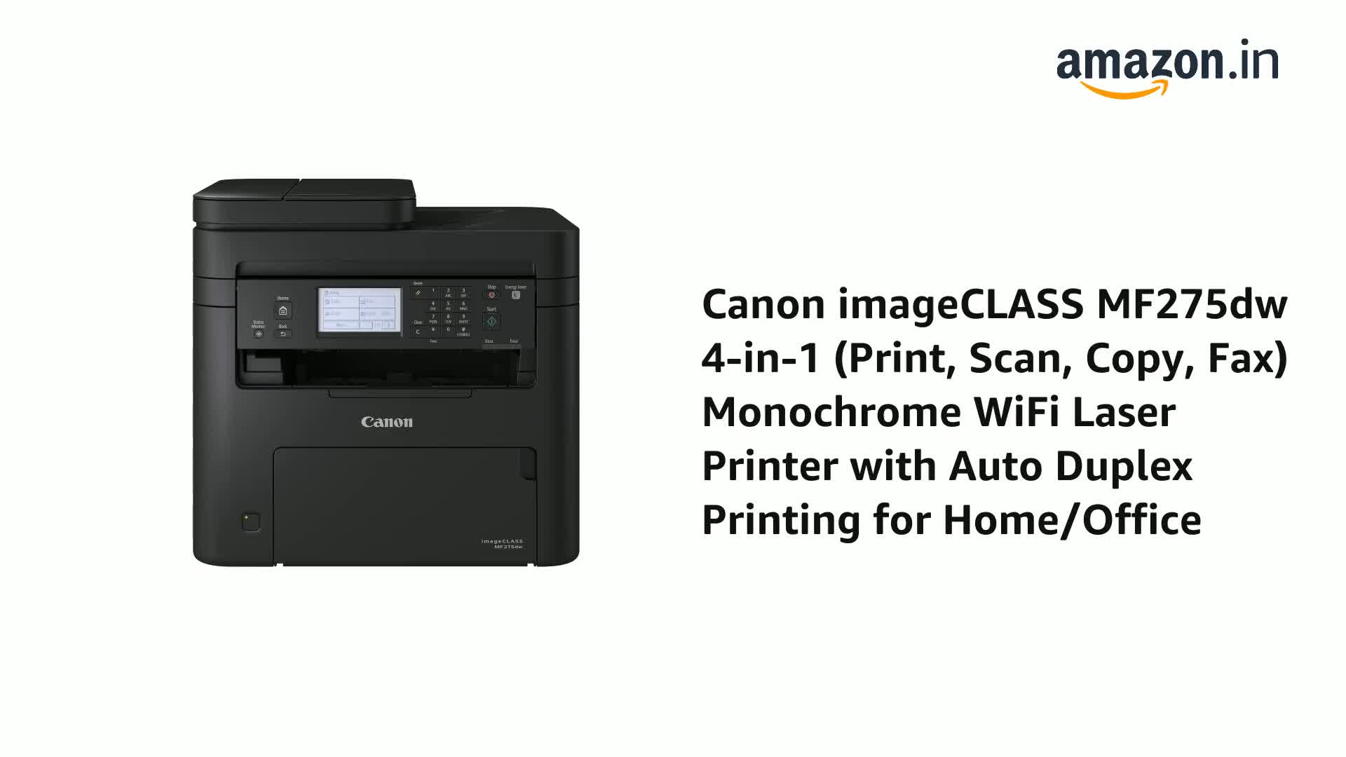 Amazon.in: Buy Canon imageCLASS MF275dw 4-in-1 (Print, Scan, Copy