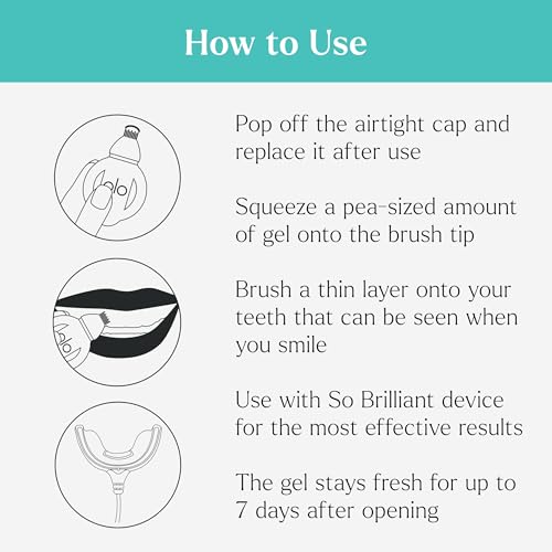 Image of GLO Science Teeth Whitening Gel Pods - Safe, Effective Whitener with Silicon Brush, 6% Hydrogen Peroxide - Fastest Way to Whiter Teeth, Sensitivity Free - Mint Flavor (Pack of 5)