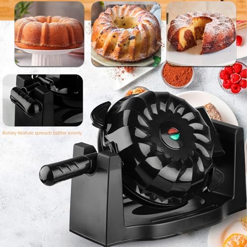 Maszyna Do Pieczenia Ciast 1800 W – Elektryczna Mini Maszyna Do Wypieku Ciast Lawowych Z Powłoką Nieprzywierającą I Lampką Kontrolną Temperatury Do Domowego Pieczenia I Deserów