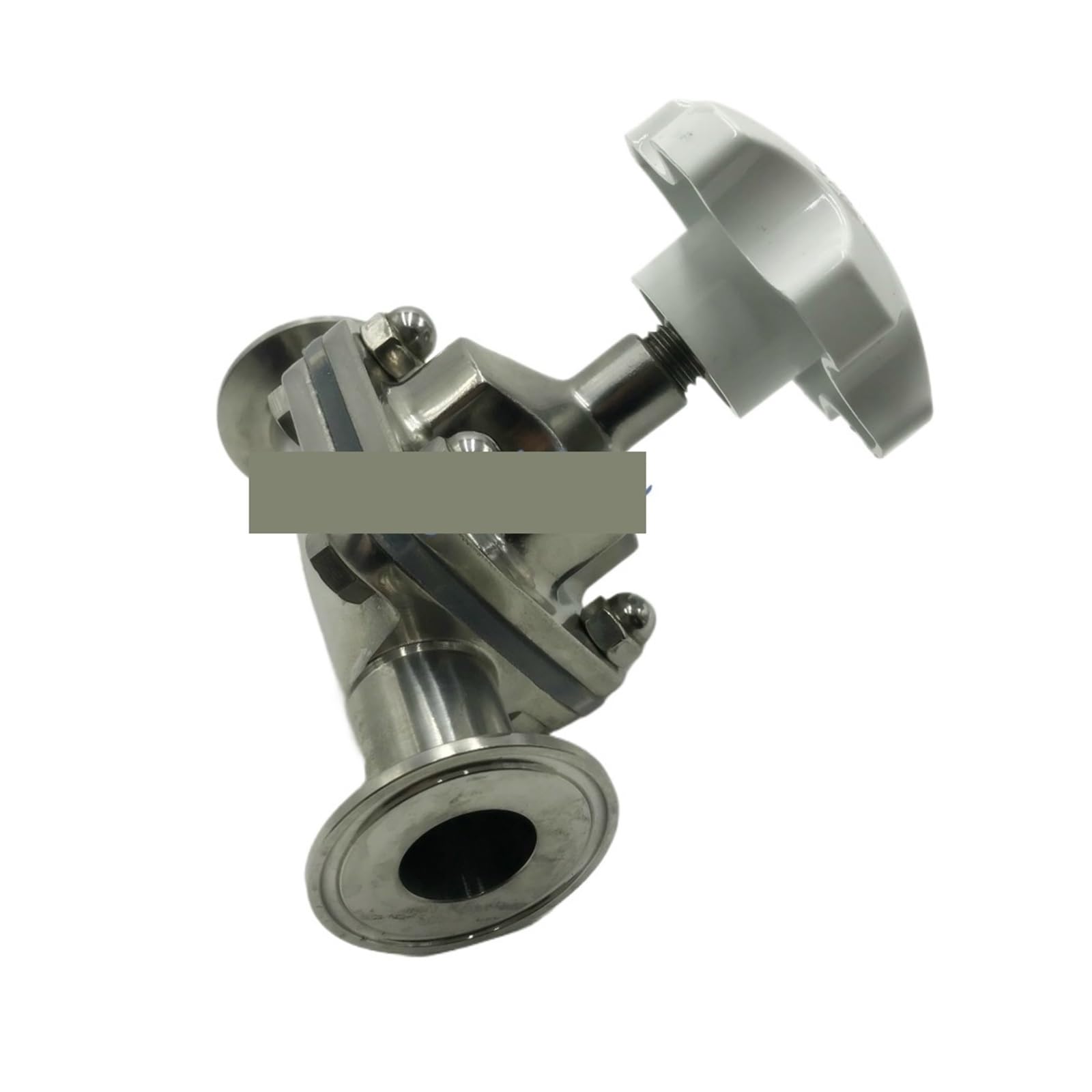 BALYDLUL 1/2" Pipe OD 15mm Sanitary Stainless Steel 316L Tri-Clamp OD 50.5mm Diaphragm Valve Silicone