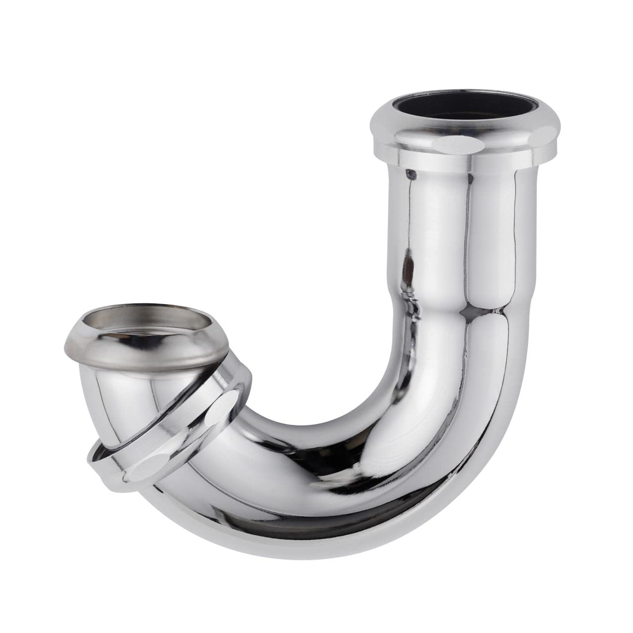 ZM Heavy-Duty Brass J-Bend Sink Trap with a Captive Nut Connection, 1-1/2 inch