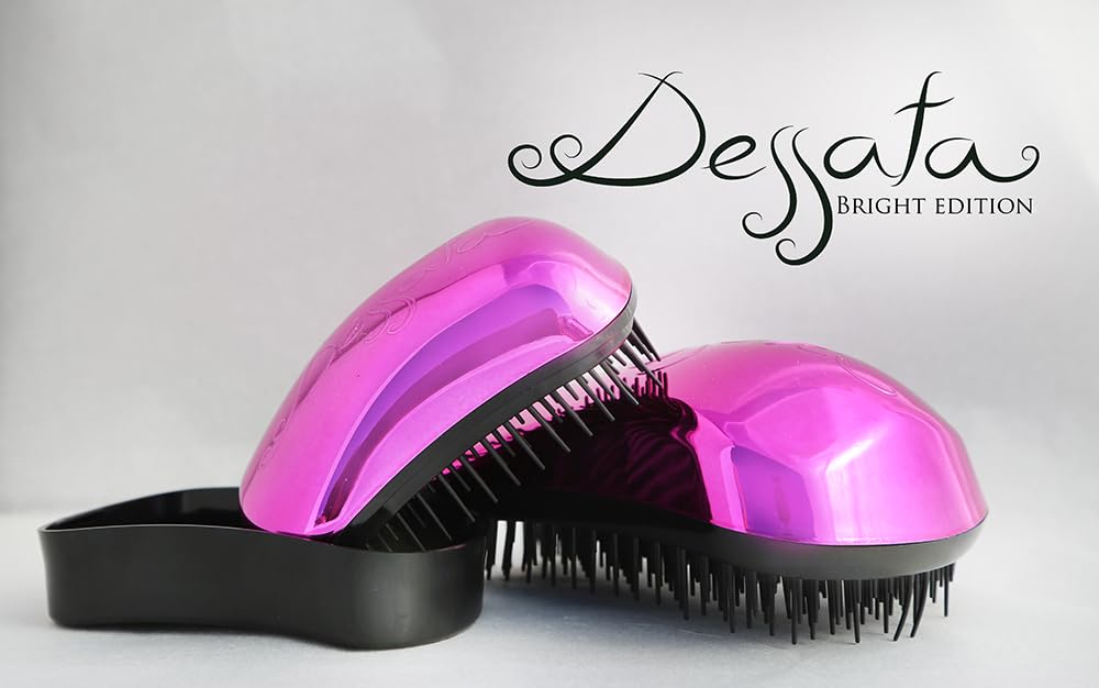 Dessata Pink Original & Mini Detangling Hair Brush Gift Set