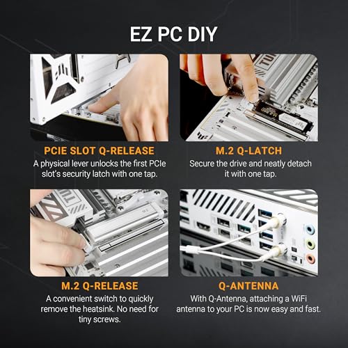 TUF Gaming - Scheda madre X870-PRO WIFI7 W NEO AMD ATX, 16+2+1 Power Stage, DDR5 con tecnologia NitroPath DRAM e AEMP, quattro slot M.2, PCIe 5.0 per GPU di nuova generazione, Ethernet da 5 GB e - Scheda madre - Immagine 4