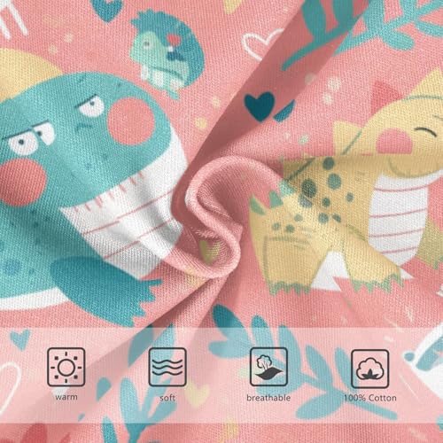 KLL Cute Cartoon Alligator Crocodile Palm Cute Boys Toddler Soft Briefs Underwear Breathable Children Panties3