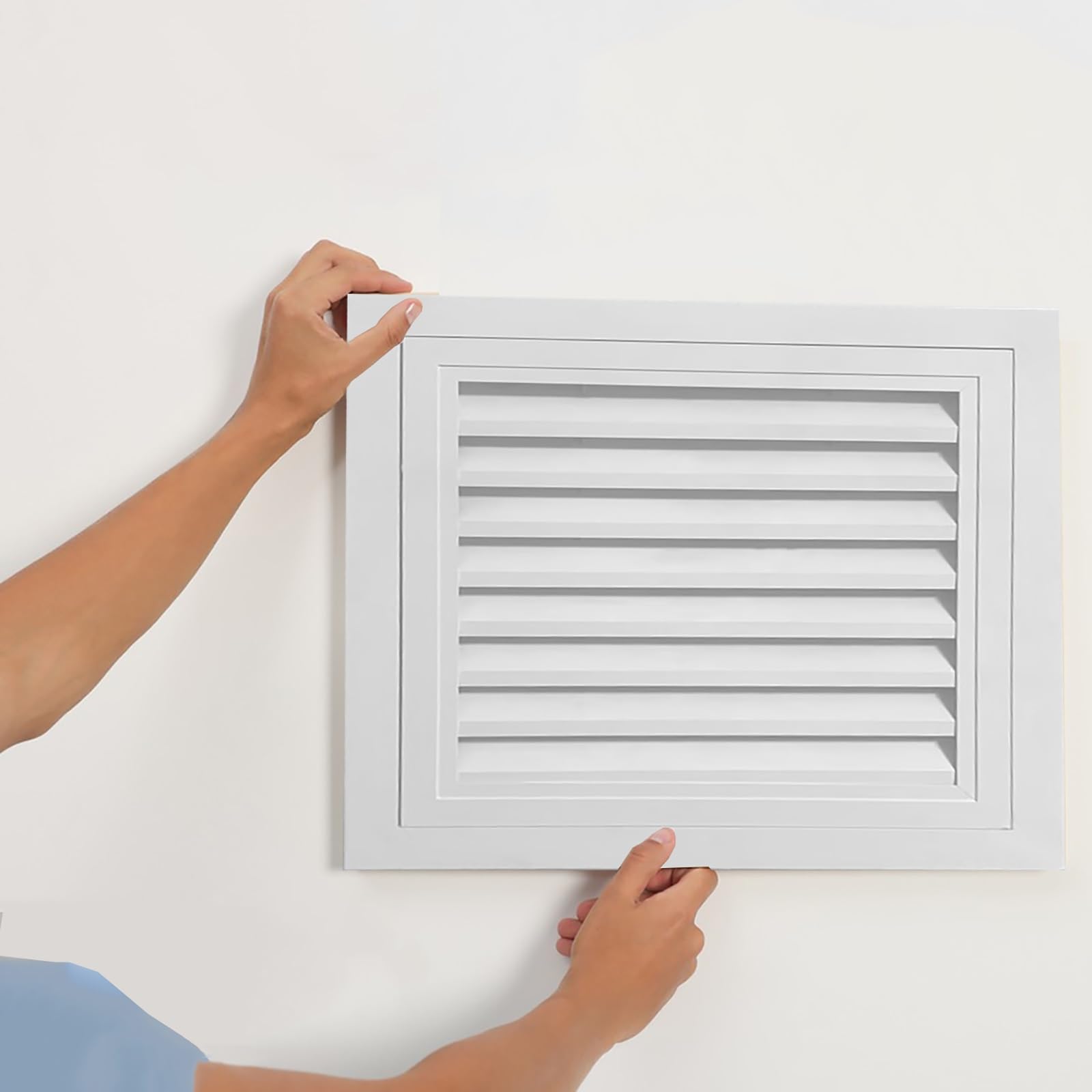 Griglia di Ventilazione Griglia di ventilazione decorativa a parete, copertura per ventola di scarico con schermo per bagno, ufficio, casa, registro, bianco(50 x 50 cm (20 x 20 in))