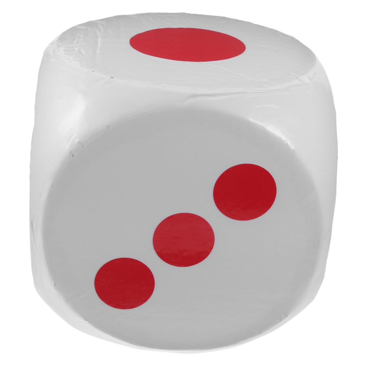 Dado Grande de Goma Espuma Blanco 30cm, Juego Estándar de 6 Caras, Borrado en Seco, Adecuado para Aula, Hogar y Fiestas