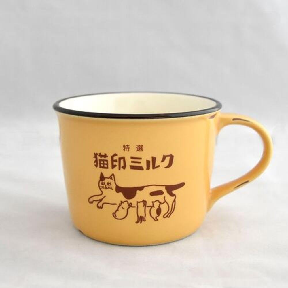 マグカップ　昭和レトロ　ファンシー　猫とクマのキャラクター マグカップ 昭和レトロ ファンシー 猫とクマのキャラクター