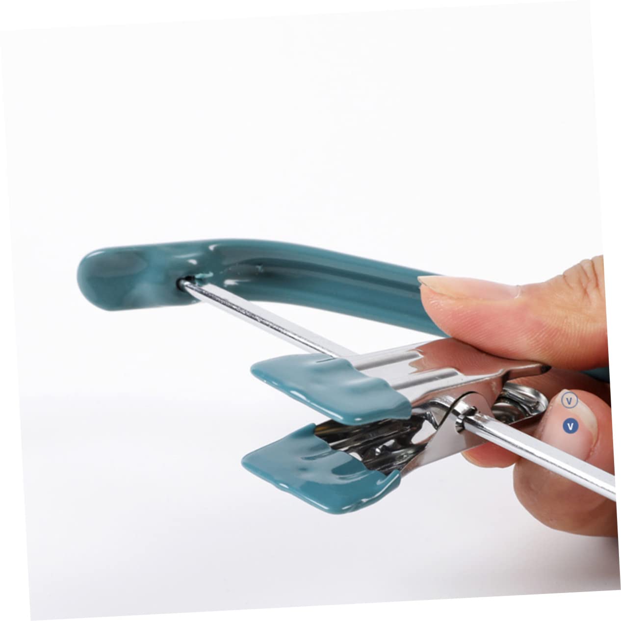 Gruccia Antiscivolo Semicircolare Clip, 5 Pezzi, Pvc