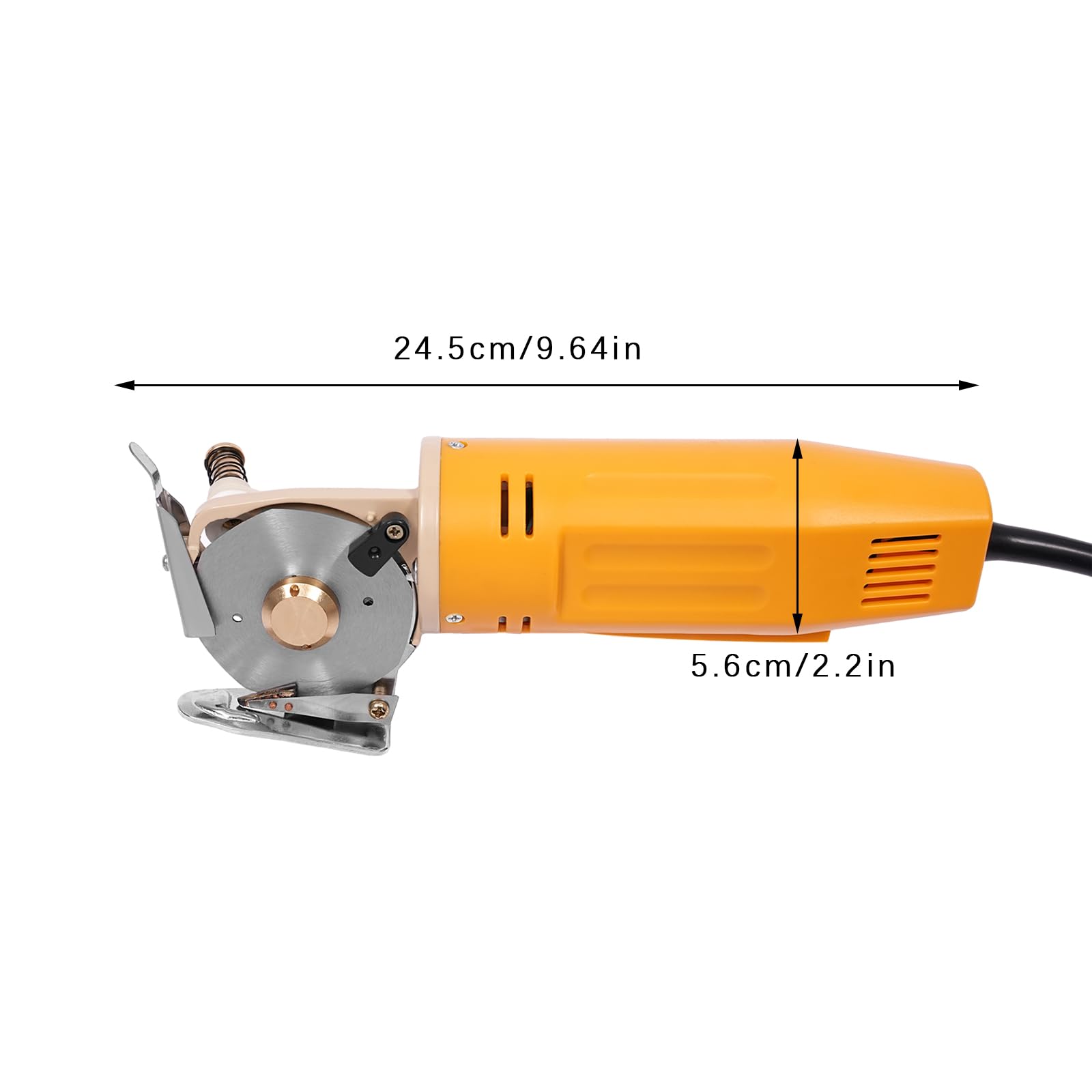 Tagliaparto Elettrico A Batteria 170W – Forbici Per Tessuti SK5, Lama 39 Mm, Taglio Fino A 30 Mm, Ricaricabile USB, Con Cassetta Degli Attrezzi