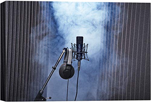 SIGNWIN Toile murale avec éléments musicaux – Impressions sur toile pour décoration d'intérieur : salon, chambre à coucher, salle de musique – 30,5 x 45,7 cm