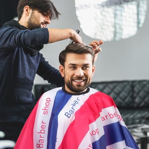 Capa de barbería grande decorativa lavable para corte de cabello miniatura 4