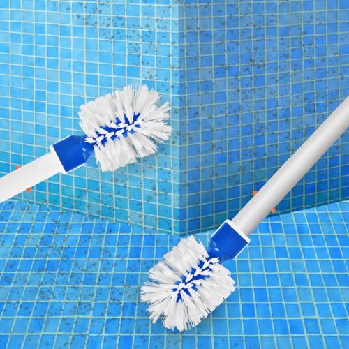 Poolbürsten Pool Reinigungs Eckbürste Schwimmbad Reinigungsbürste Poolreiniger Bürste Schwimmbad Reinigung für Schmutz in Schwimmbädern, Badezimmern, Ecken