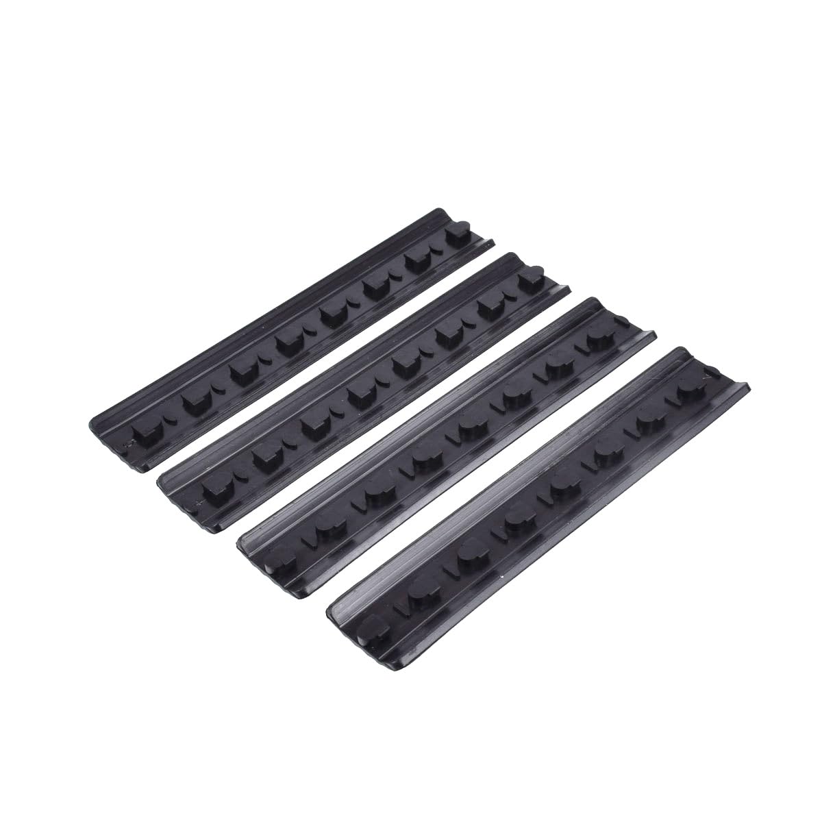 4 Pcs Rubber Non-Slip Dustproof Rail Cover Plate, for Keymod Handguard Panel Kit - 5