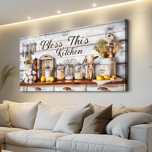 PHAOHUAXM Large Canvas Wall Art For Living Room Farmhouse Wall
