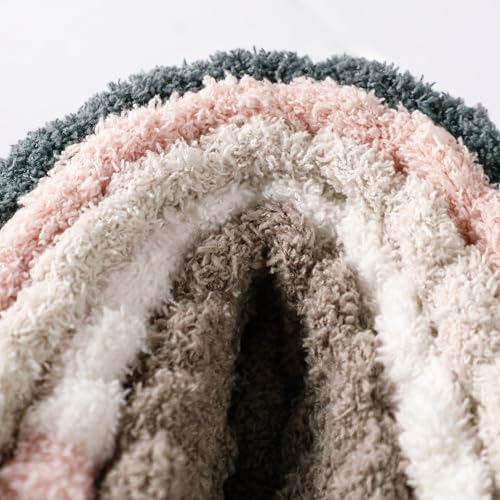 Premillow Fuzzy Socks for Women - Winter Fluffy Cozy Socks with Coral Fleece,Warm Soft Slipper Sock for Women4