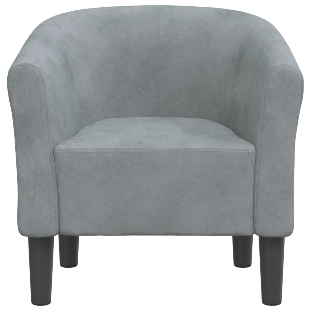 Clubsessel Dunkelgrau Samt, Relaxsessel, Fernsehsessel, Kinosessel, Gaming Couch - 356442