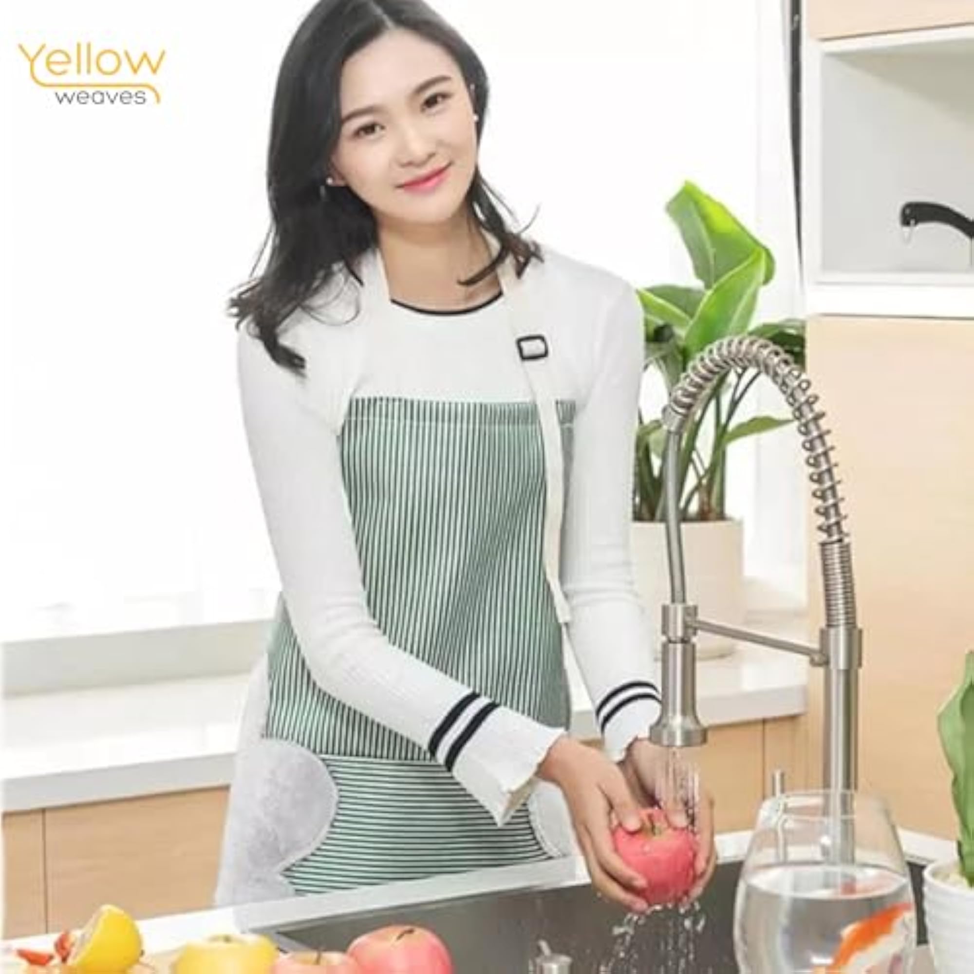 Waterproof Kitchen Apron with Front Pocket, Versatile Design