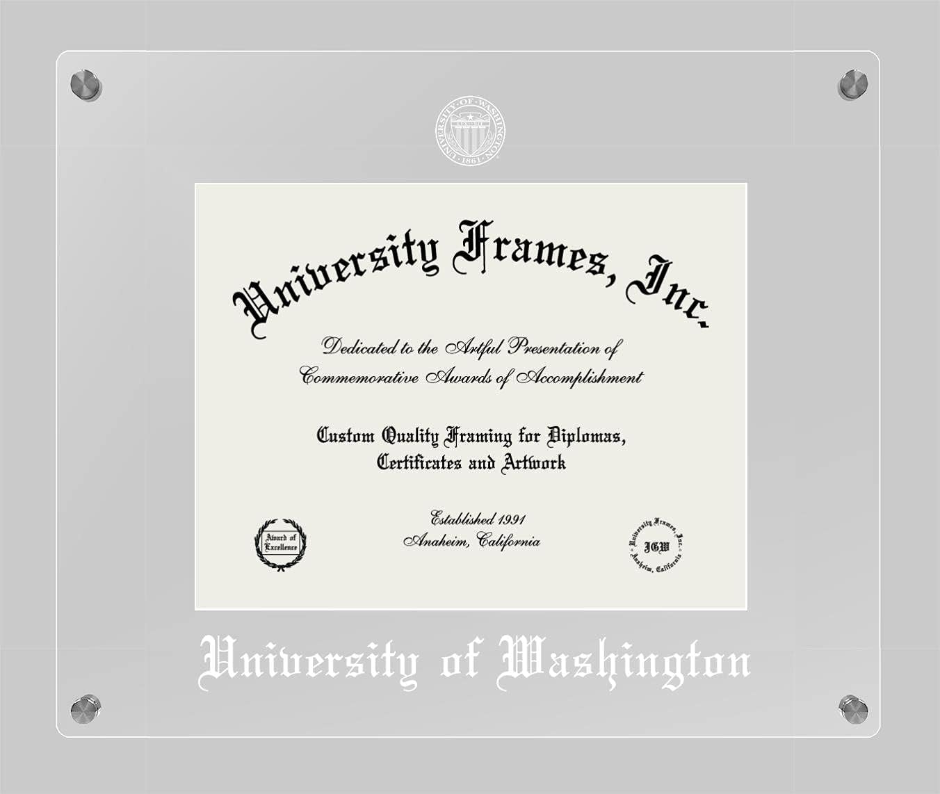 Campus Images Lucent Clear Display Diploma Frame