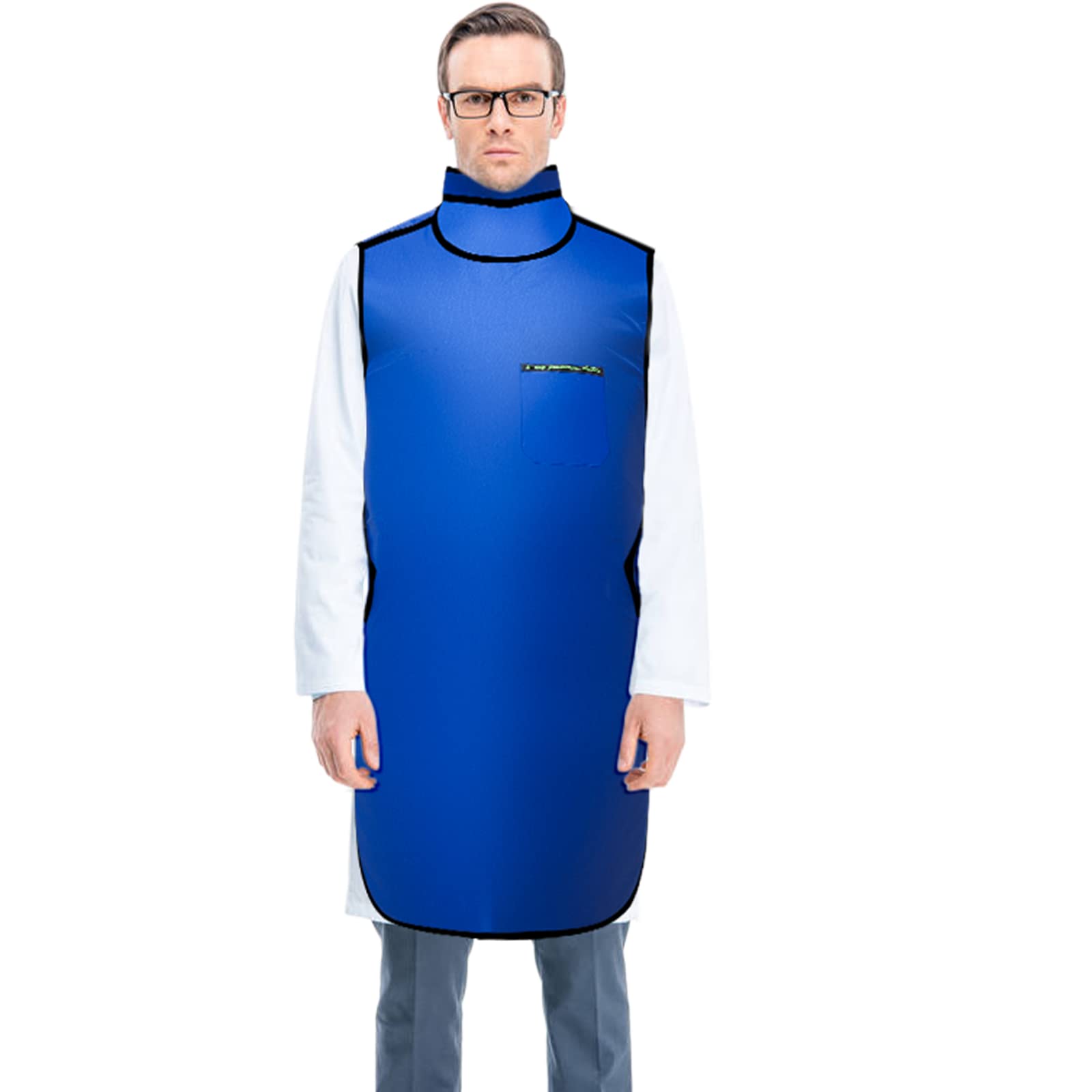 Tablier de protection contre les rayons X 0,5 mm Pb avec protection thyroïde plombée pour adultes