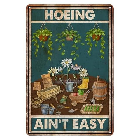 Ykfss Funny Garden Tin Sign Cover