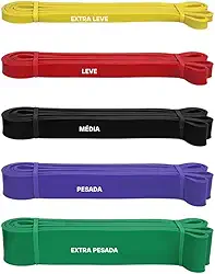 Super Band Elástico Para Exercícios Faixas Para Treinamento de Força e Resistência de Alta Intensidade e Qualidade Premium