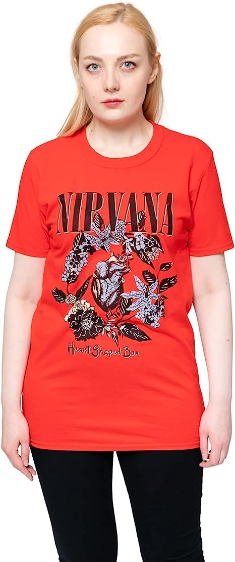 一点のみ【新品】 NIRVANA ハートTシャツ M タイ購入 Amazon | [Nirvana] T Shirt Heart Shaped Box Band Logo 新しい