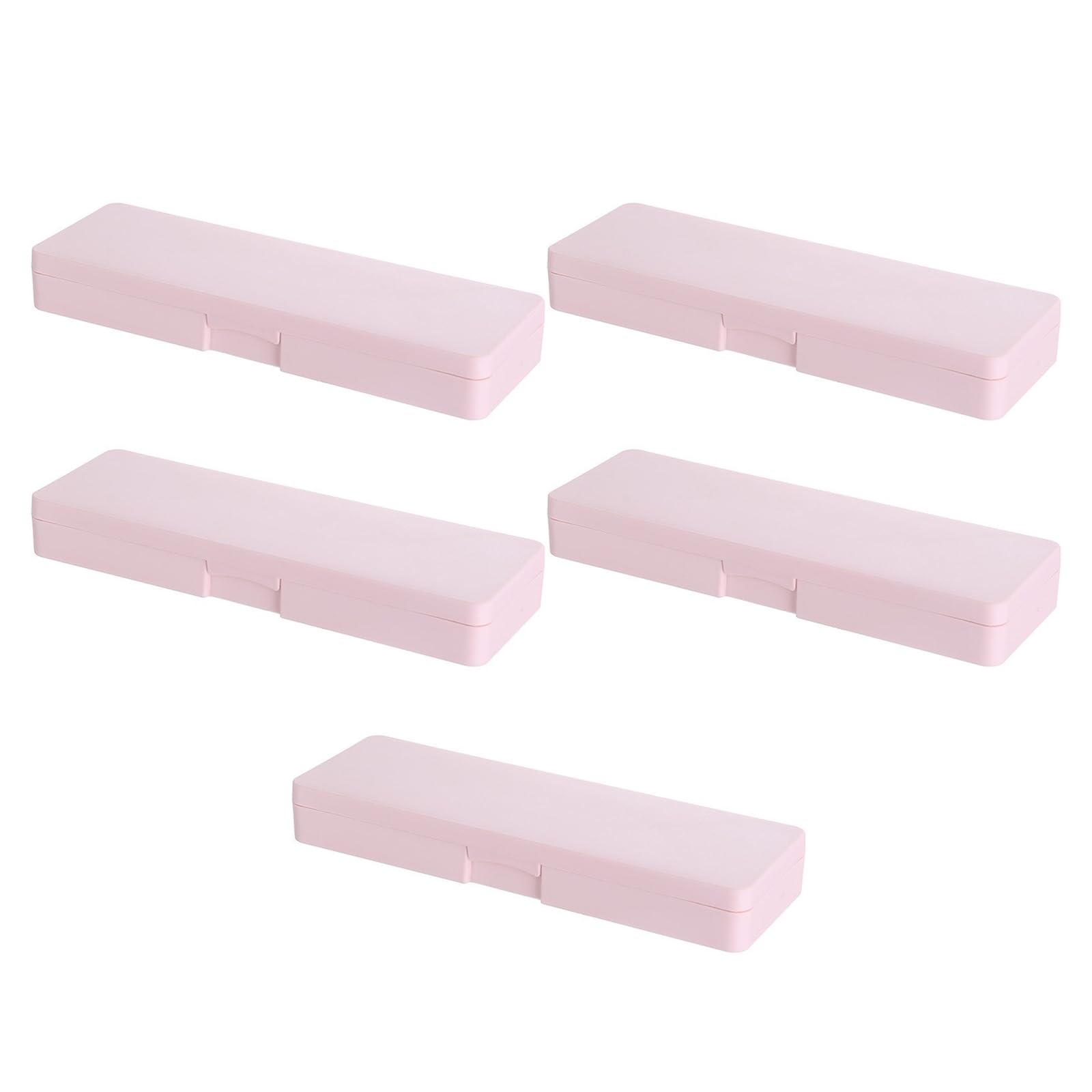 Tsophreniq 5 Pcs Pencil Case Practical Small Storage Box Container Translucent Box Container
