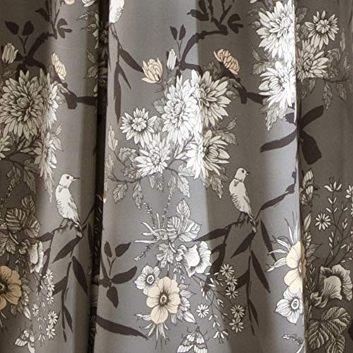 Lush Decor C38499P15-000 Botanical Garden Curtains Floral Bird Print Light Filtering Window Panel Drapes Set thumb #3