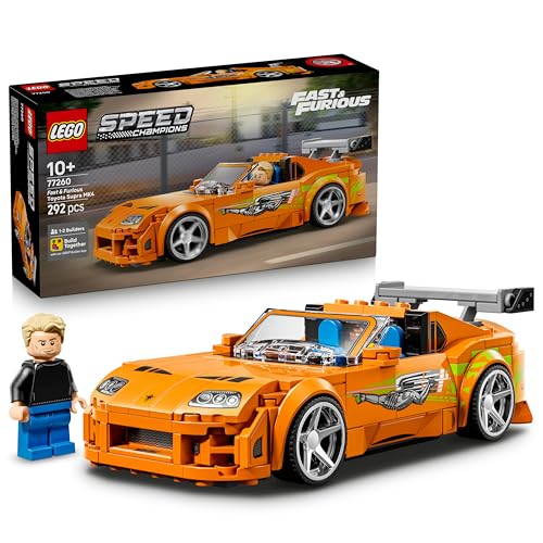 LEGO-Speed-Champions-The-Fast-and-The-Furious-Toyota-Supra-MK4-Auto-Spielzeug-Modellbau-mit-Bryan-OConner-Minifigur-Mint-Geschenk-fuer-Jungen-ab-10-Jahren-und-Jugendliche-Filmfans-77260