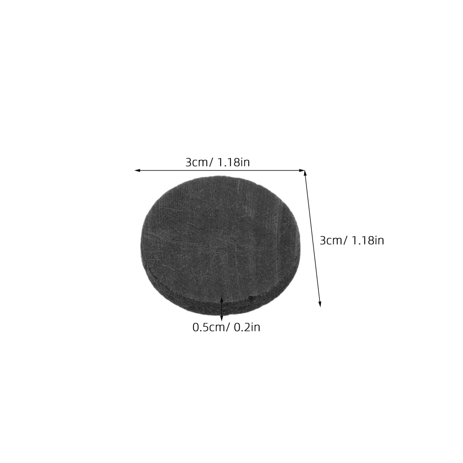 10 Stück Runde Graphitscheibe aus Schwarzem Graphit mit Effizienter Wärmeisolierung und Leitfähigkeit für Halbleiterindustrie und Laboranwendung 30 X 5mm