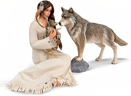 Miniatura 7 de The Ashton-Drake Galleries Maiden of The Wolf Moon Portrait Doll Edición Coleccionista hecha a mano pintada a mano con capa de luz extraíble y 2