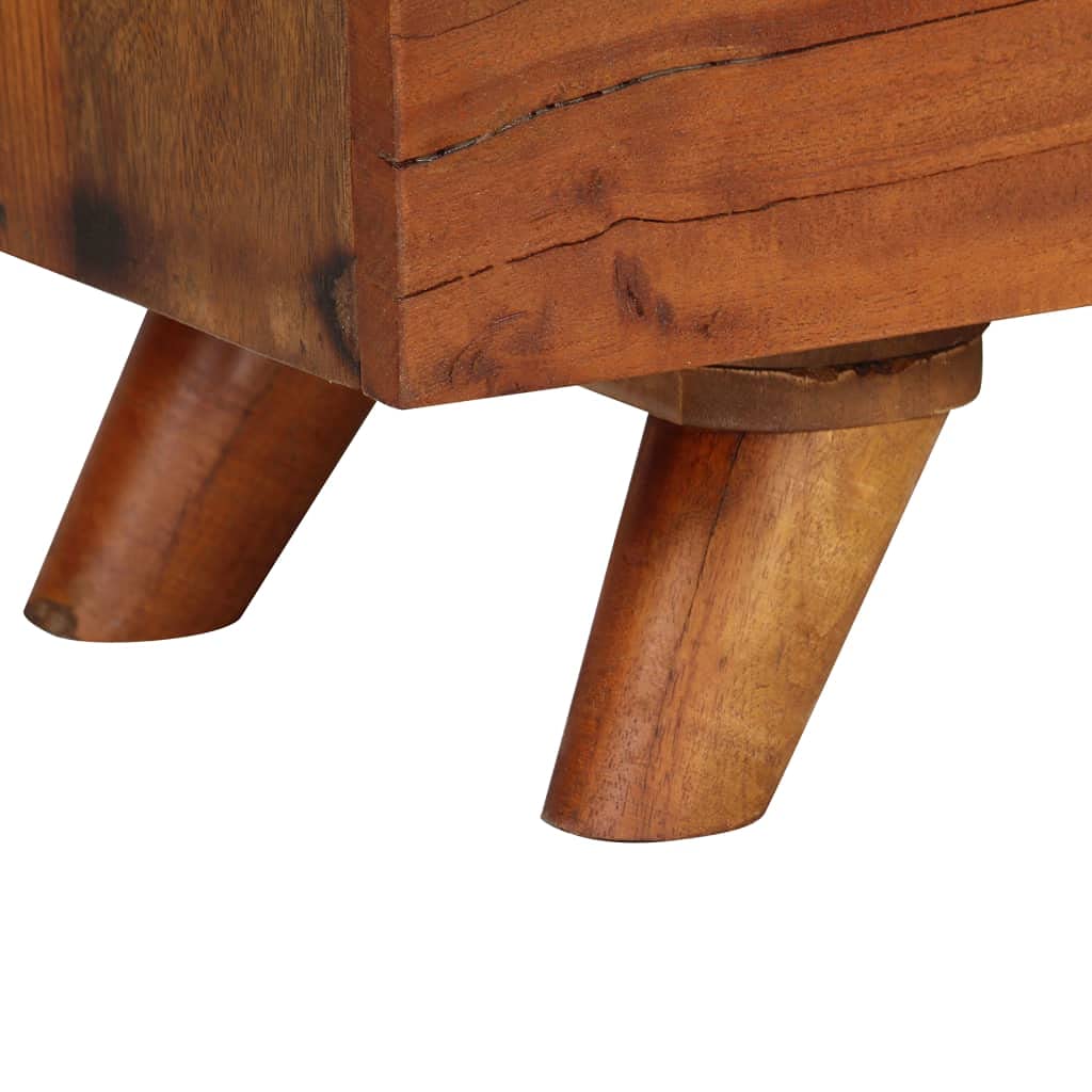 Générique Mobile TV in legno di recupero, 140 x 30 x 40 cm, design sobrio e pratico, con 2 armadi e 2 ripiani aperti, mobile TV in legno riciclato, per soggiorno, conservazione