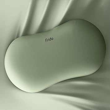 Frido Cuddle Pillow | Breathable & Ultra-Soft Memory Foam | Sleeping Support for Adults | Best Hugging Pillow for Side Sleepers & Travel | Anti-Frizz & Skin-Friendly – Olive Green - image, photos