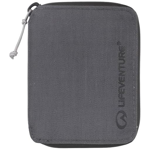 Lifeventure Cartera Plegable con Cremallera Protegida RFID, Cartera Delgada para Viajes, Material Reciclable, Gris | Ya disponible en tu tienda friki favorita! En mundofriki.es!