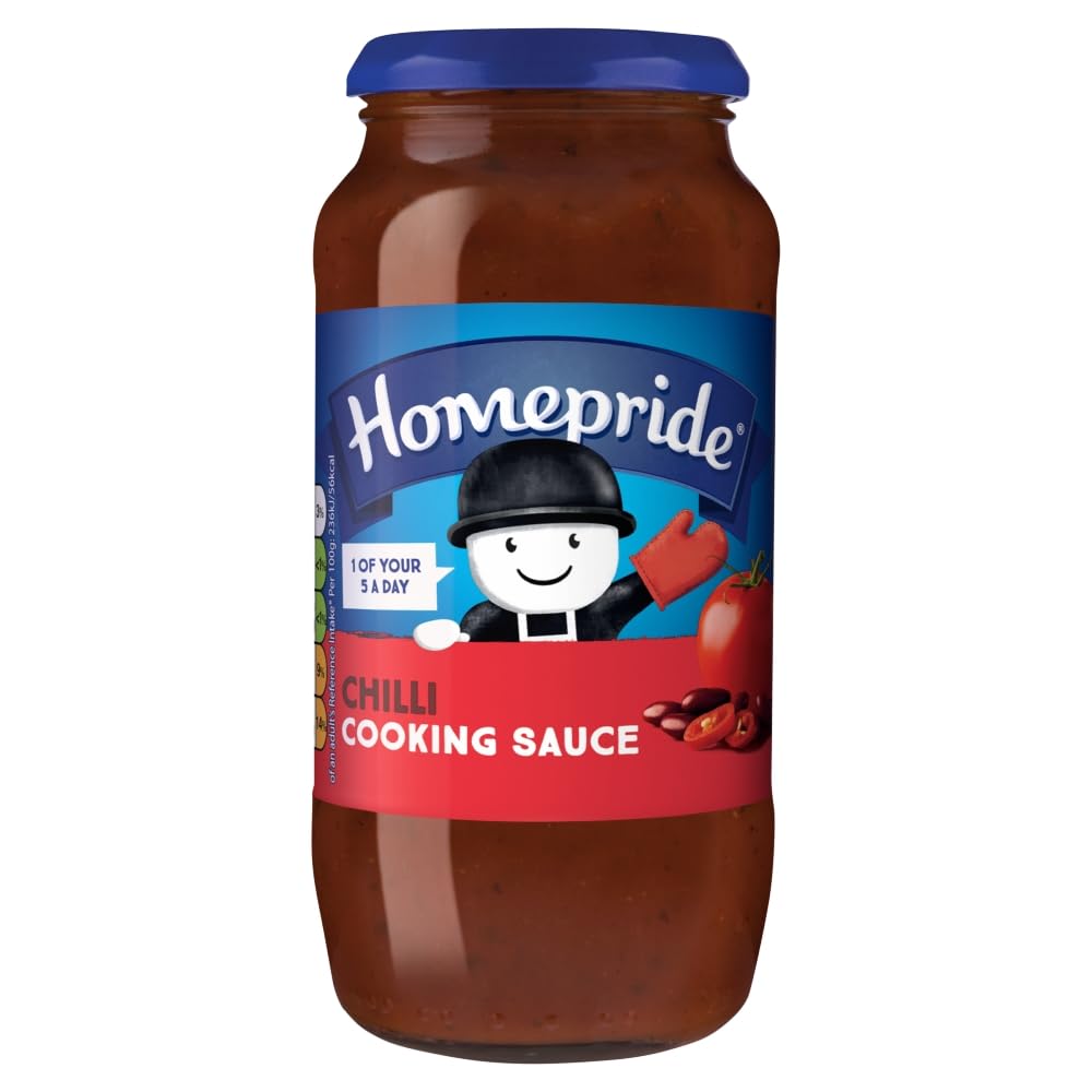 Homepride Chilli Cooking Sauce, 485 g Jar (Pack of 1)