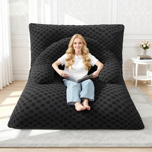 HABUTWAY 3 in 1 Bean Bag Chair with Portable U-Shaped