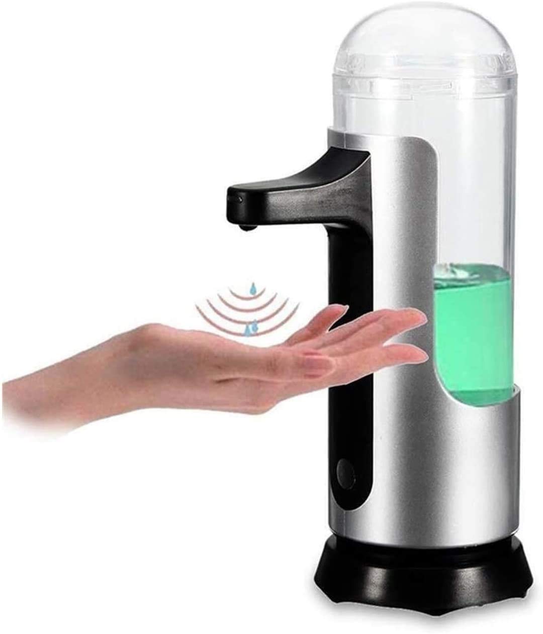 10 oz.Dispenser della Pompa di Sapone Liquido del sensore Senza Touch-Free, w/sensore di Movimento a infrarossi Base Impermeabile Interruttori Regolabili Adatti per Bagno Cucina Ristorante RIST