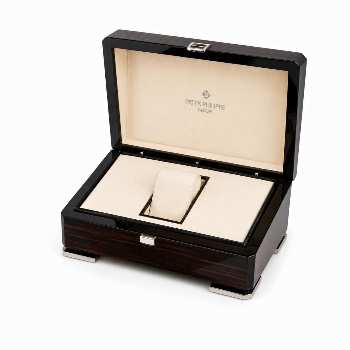 Scatola Orologio in Legno Custodia Orologio Singola con Cuscino Morbido e Fodera Morbida Superficie Testurizzata Uso Quotidiano per Patek Philippe Calatrava
