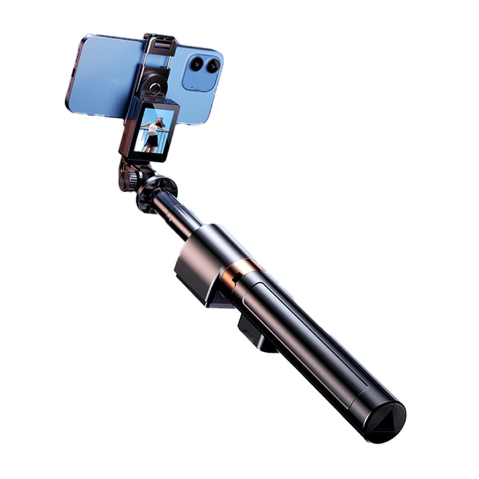GOWENIC Phone Selfie Stick con Schermo e Telecomando per Vlogger