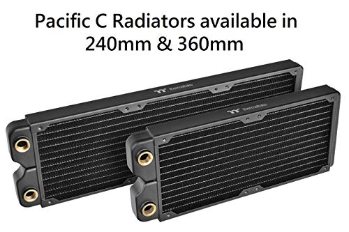 Image of Thermaltake Pacific DIY Liquid Cooling System C360 27mm Thick High-Density Fins Single-Row Copper Tubes Copper Radiator CL-W228-CU00BL-A