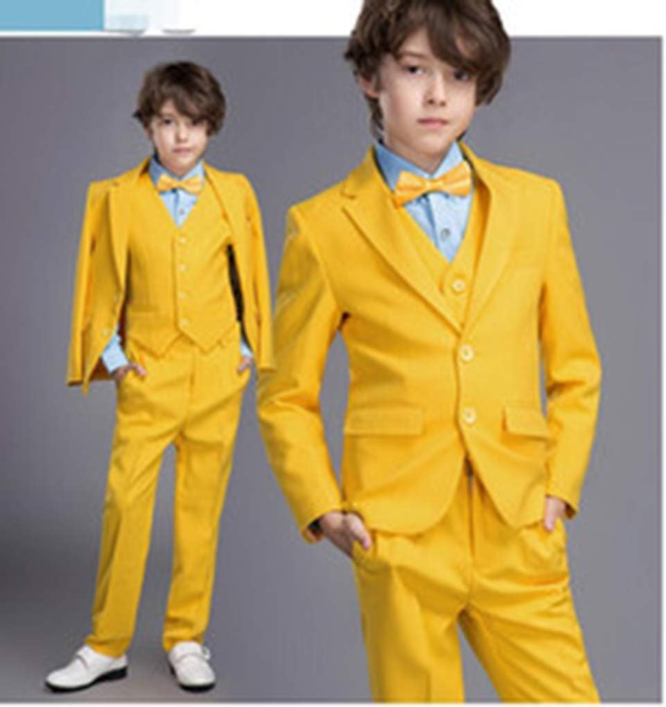 Boys' Suit Three Pieces Suit Notch Lapel Classic Fit Formal Dress Tuxedo Set