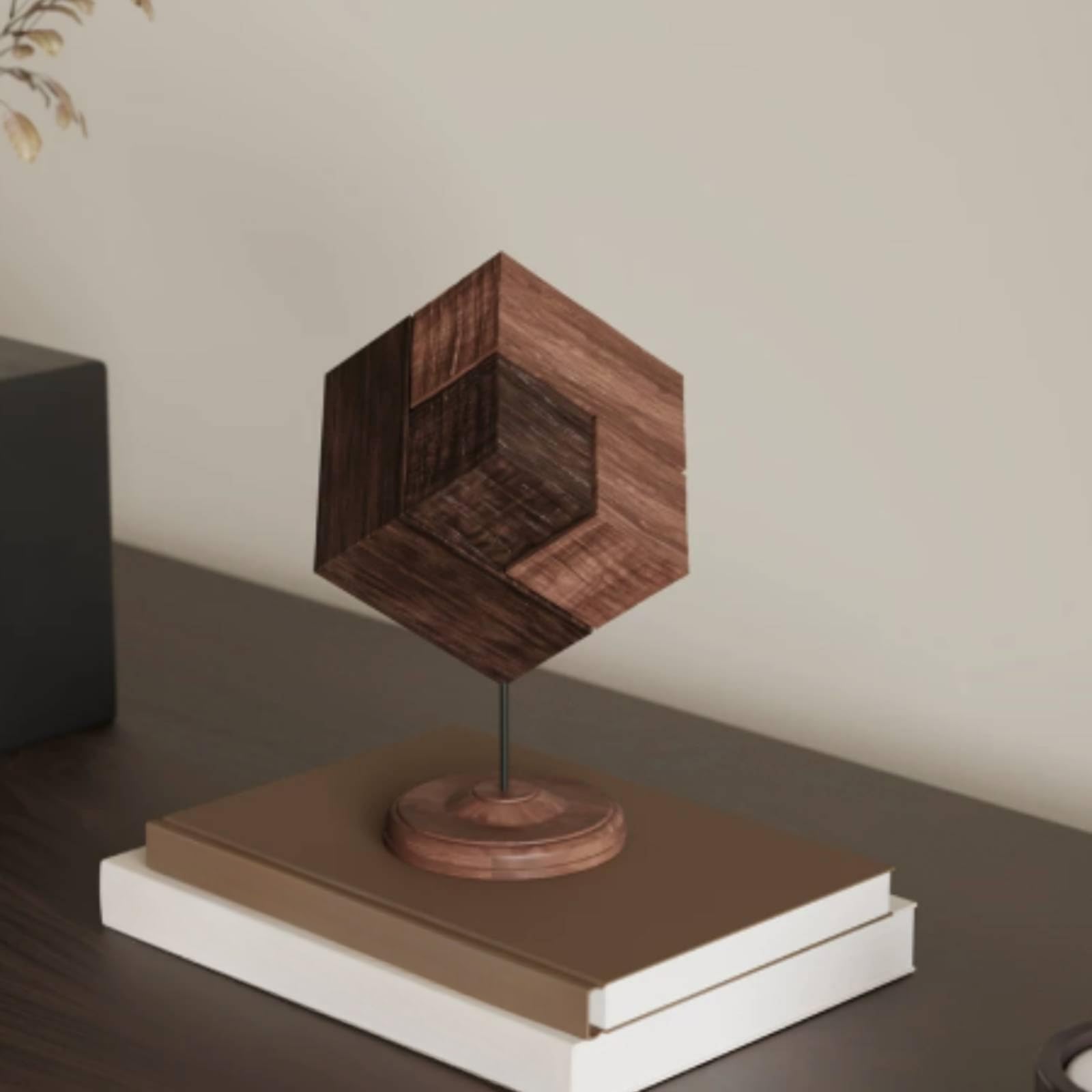 Milageto Escultura Geométrica Compacta