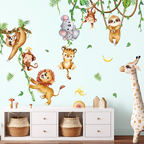 Vinilos decorativos removibles animales y plantas para pared