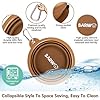 BARWO-Collapsible-Dog-Bowl-with-Non-Skid-Suction-Base-100-Pure-Silicone-Foldable-Water-Bowl-Portable-Dog-Bowl-for-Travel-Hiking-Camping-350mL-1-Piece Portable Dog Bowl for Camping
