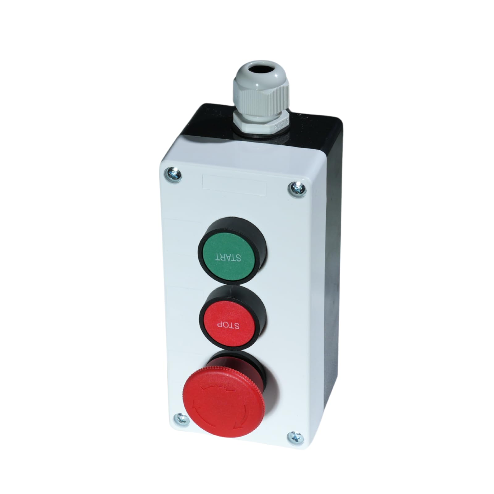 Momentary Start Stop Switch Push Button 1 NO Start 1NC Stop Red Mushroom Latching Emergency e Stop Switch Station Box Pushbutton Switch