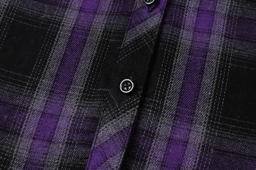 Image of SANGTREE Long Sleeved Flannel Shirt Button Down Plaid Shirts