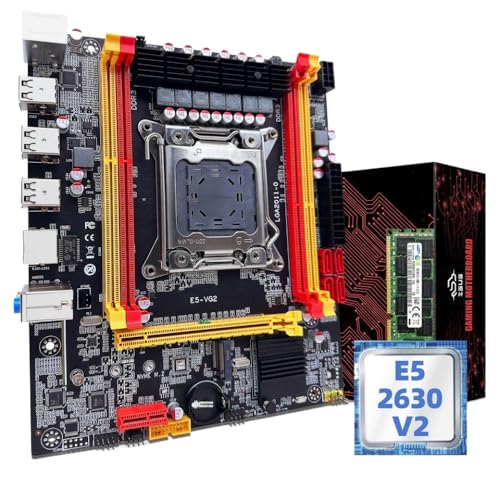 プロセッサー LGA2011 Xeon E5 2630 V2 ZSUS X79 VG2 マザーボードセット DDR3 16GB 1600MHz ECC RAM および NVME M.2 SATA 互換性(Motherboard+CPU+RAM)