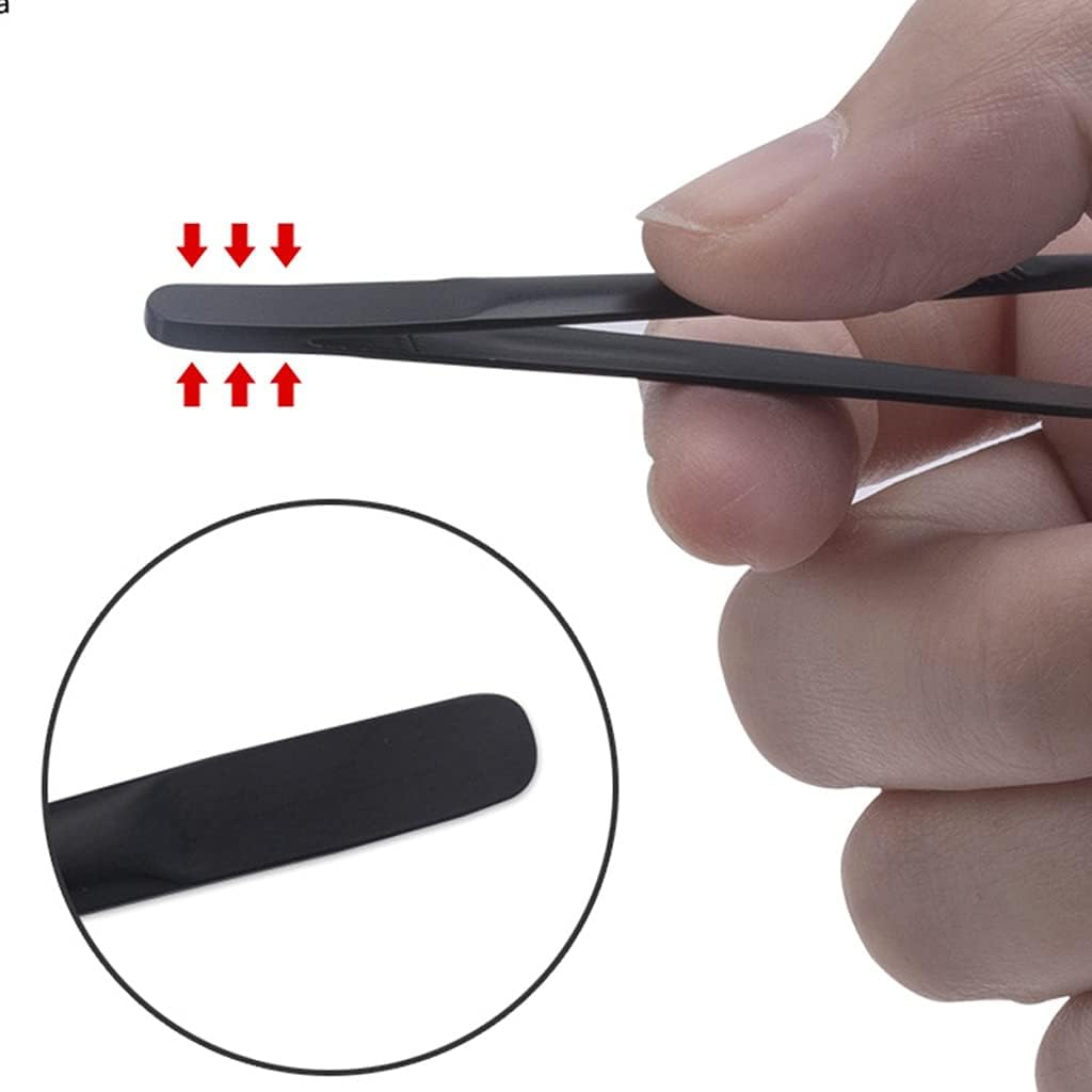 Stainless Steel Eyebrow Tweezer Oblique Pliers Pull Forceps Moustache Beauty Makeup Tools Hair Removal Clip